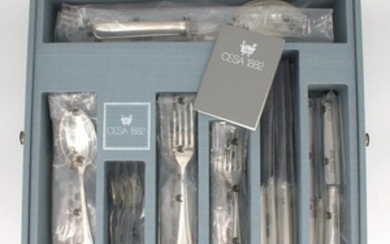 Cutlery set CESA 1882 Greggio mod. TRADITION (40) - .800 silver - Italy - Second half 20th century