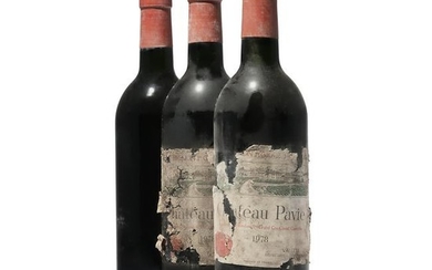 3 bottles 1978 Chateau Pavie