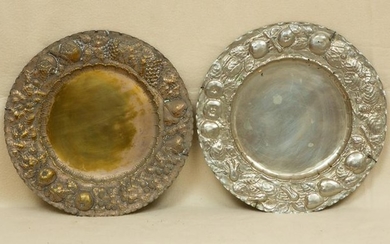 Two Renaissance Style Silver Plated Dishes