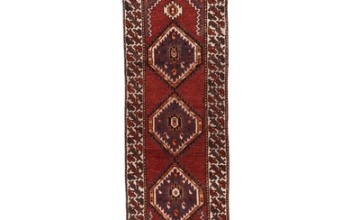3'4 x 9'9 Hand-Knotted Persian Ardabil Long Rug