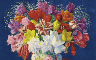 Moïse Kisling (1891-1953), Grand bouquet de tulipes