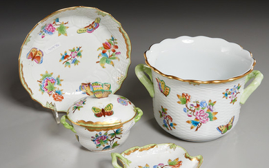 (4) Herend Porcelain Table Articles