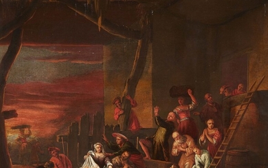 Probably Dutch School 17th century - Adoration of the Shepherds
