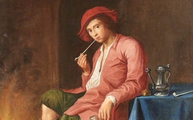 Jan Miense Molenaer, copy after - Young Man with a Pipe