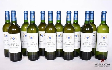 12 bouteilles CHÂTEAU DE FIEUZAL Graves blanc 199…