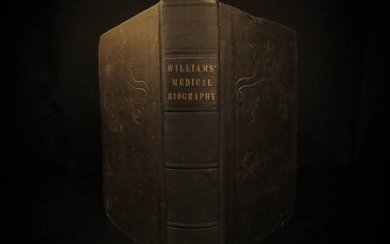 1845 1st ed MEDICINE American Medical Biography
