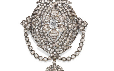A 19th Century diamond brooch/pendant