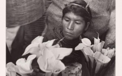 AUERBACH, ELLEN (1906-2004) Lily woman, Oaxaca, Mexico