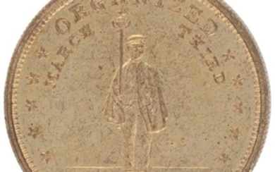 EARLY 1860 LINCOLN SUPPORTERS MEDAL FOR "HARTFORD