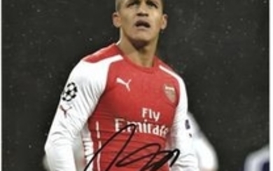 Football Alexis Sanchez 12x8 signed colour photo pictured in action for Arsenal. Alexis Alejandro Sánchez ( born 19 December...
