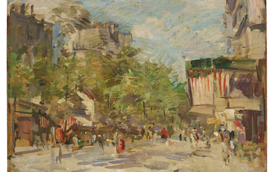 Konstantin Korovin (1861-1939), Parisian street scene