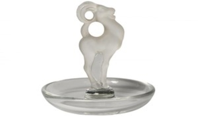 Lalique, a modern clear and frosted glass...