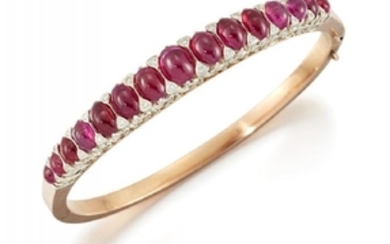A late 19th century French, gold, ruby...