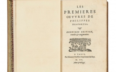 Philippe des PORTES 1546-1606 Les Premières Œuvres de Philippe des Portes