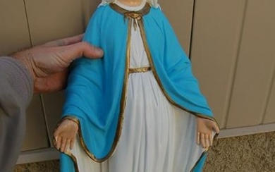 Plaster Statue of Mary - "Our Lady of Grace" - 26" tall