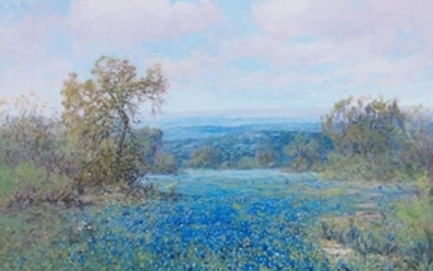 Robert Harrison (b. 1949), "Springtime View", oil