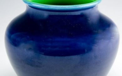 Rookwood 1932 American Art Pottery Blue Green Vase