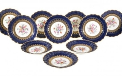 A set of ten Royal Worcester plates