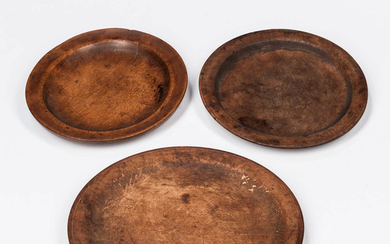 Three Treen Plates