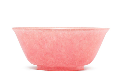 A very rare Imperial rose-quartz bowl