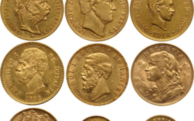 World and U.S. Gold Coin Assortment (9)