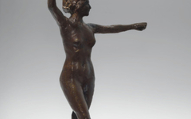 Edgar Degas (1834-1917), Préparation à la danse, pied droit en avant