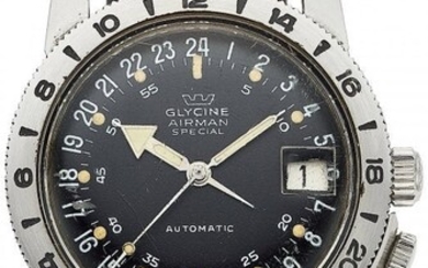 54053: Glycine Stainless Steel, 24 Hour, Airman Special