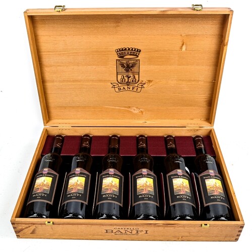 6 bottles of Brunello di Matalcino 2014, Castello Banfi, DOC...
