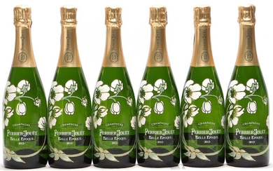6 bts. Champagne “Belle Epoque”, Perrier-Jouët 2012 A (hf/in). Oc.