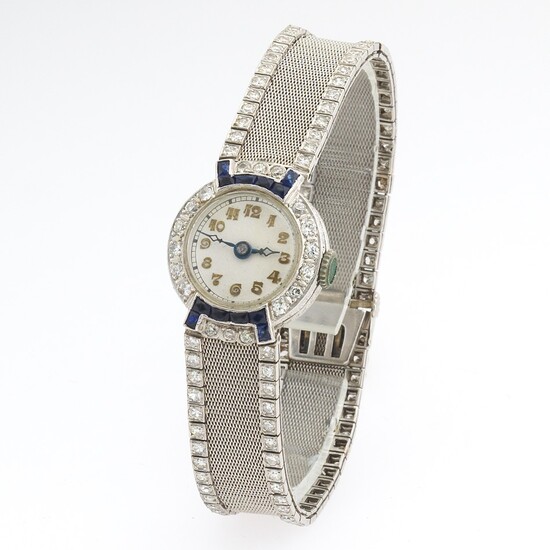 Ladies Platinum and Diamond Watch, ca.1930's