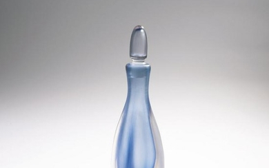 Paolo Venini, Bottle with stopper 'Inciso', 1956