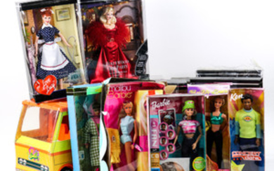 Collection of Barbie dolls
