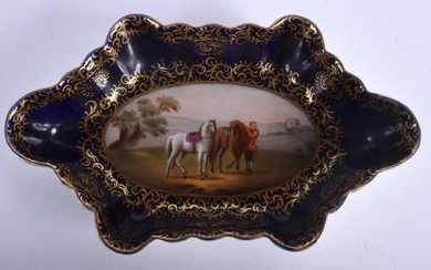 A 19TH CENTURY VIENNA PORCELAIN DISH possibly a spoon