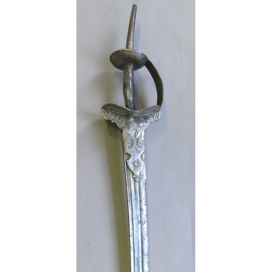 Ⓐ AN INDIAN SWORD (KHANDA), 18TH CENTURY