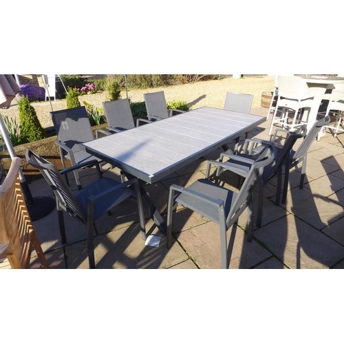 A Bramblecrest Seville dining table 210cm x 96cm - with eigh...