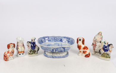 A COLLECTION OF MOSTLY 19TH CENTURY CERAMICS (QTY).