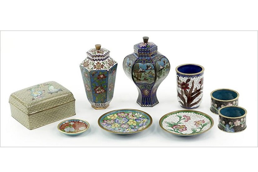 A Collection of Chinese Cloisonne.