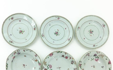 A Collection of Six Chinese Plates