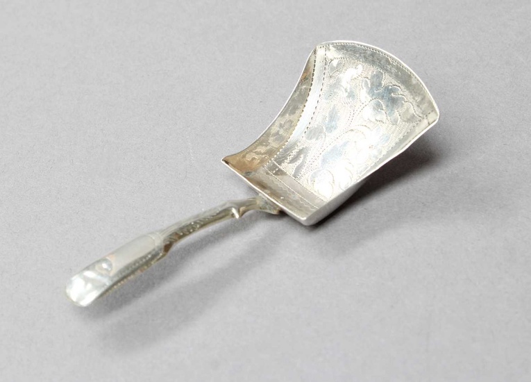 A George III Silver Caddy-Spoon, Maker's Mark, IT, Probably for...