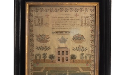 A George III needlework sampler, early 19th century; the wor...