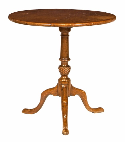 A George III style mahogany side table, 19th Century...