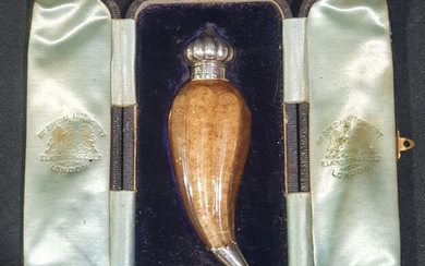 A LATE VICTORIAN CASED SCENT BOTTLE