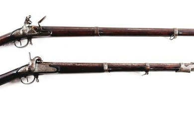 (A) LOT OF 2: FRENCH STYLE MARTIAL FLINTLOCK AND