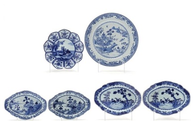 A Large Collection of Chinese Export Blue and White Porcelain