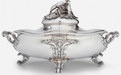 A Maison Odiot French sterling silver serving dish