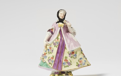 A Meissen porcelain figure of a Polish lady