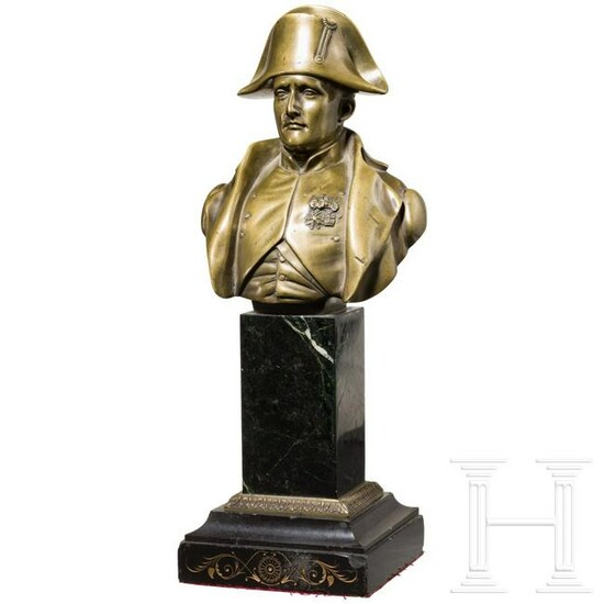 A Napoleon I bronze bust