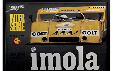 A Original poster for the 1973 Imola Inter Serie sports...