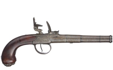 A Queen Anne flintlock pistol, Birmingham, circa 1710/20