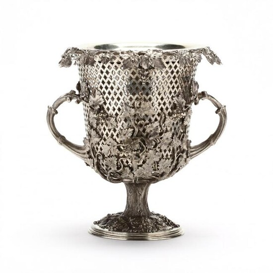 A Very Good Victorian Silverplate Wine Cooler